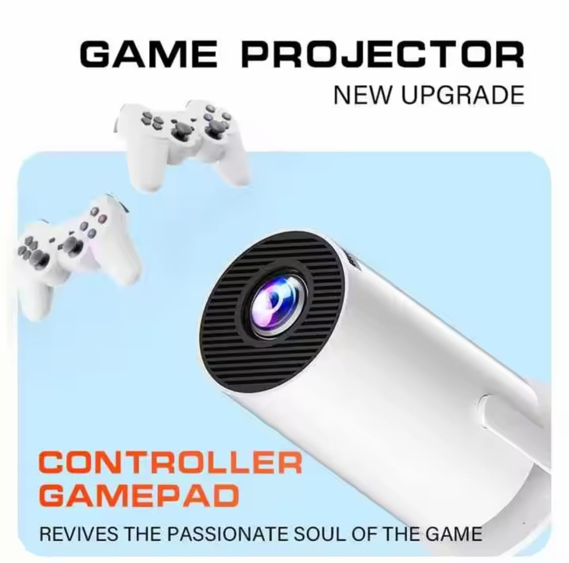Video Game Consoles Android11 System Intelligent Projector 1080p Home Projector 64GB 20000+ Games | 12000 lumens