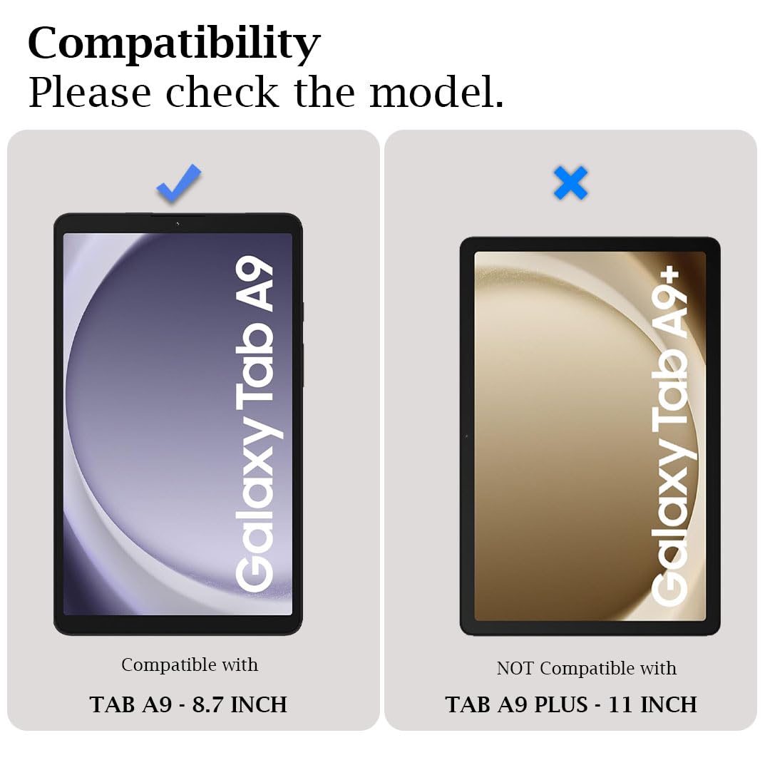 Tough Lee Tempered Glass for Samsung Galaxy Tab A9 8.7