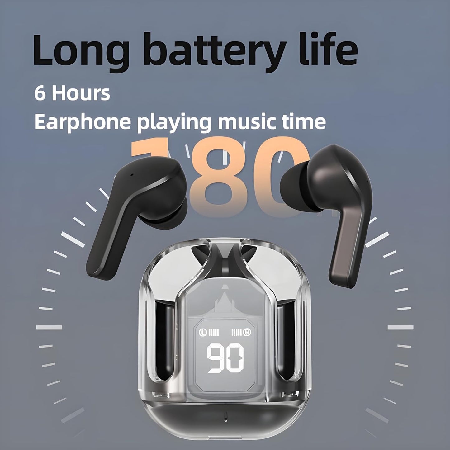 TWS Ultra Pods - Transparent Design Ear Buds with Noise Cancelling - Tech Tribes