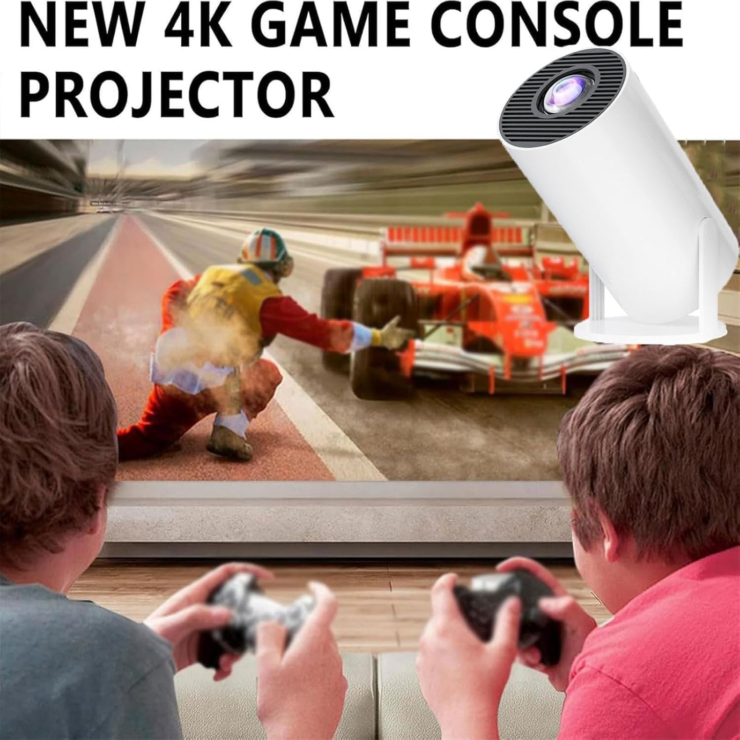 Video Game Consoles Android11 System Intelligent Projector 1080p Home Projector 64GB 20000+ Games | 12000 lumens