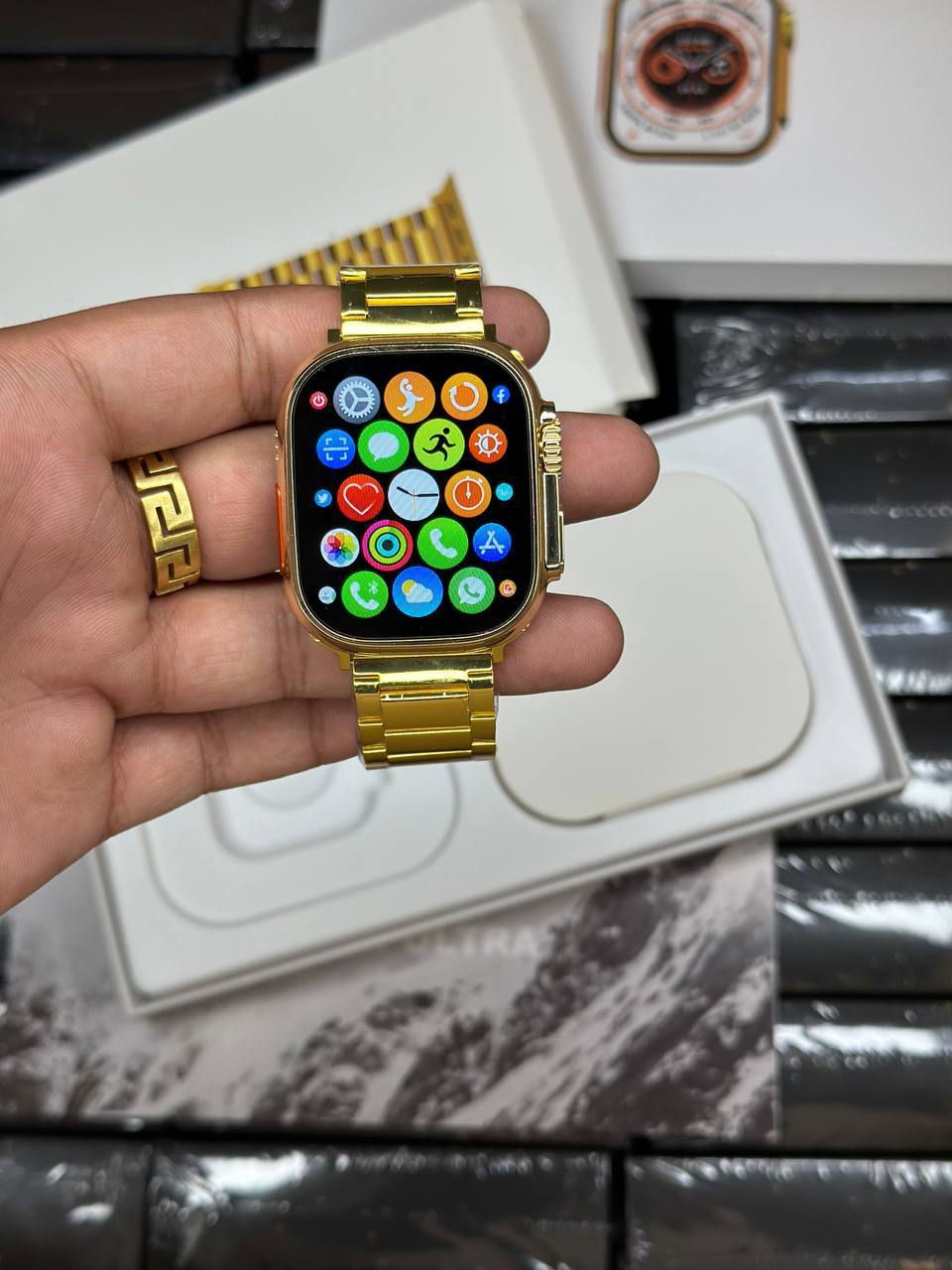 Series 8 Ultra Golden Smartwatch