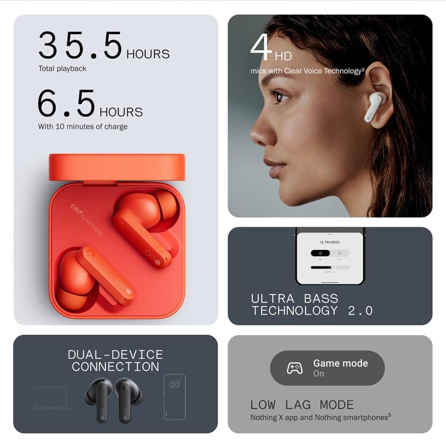 NOTHING Buds Wireless Bluetooth Earbuds,