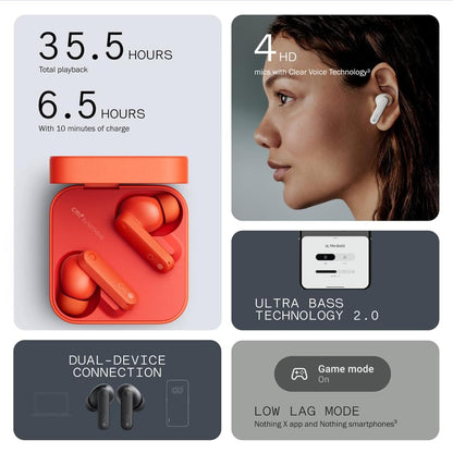 NOTHING Buds Wireless Bluetooth Earbuds,