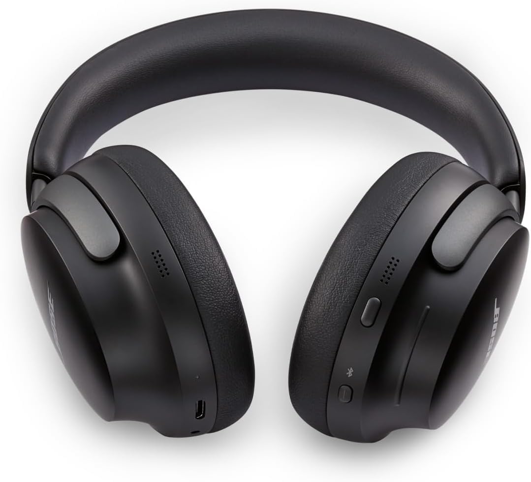 Bose New QuietComfort Ultra Wireless Noise Cancelling Headphones with Spatial Audio, Over-The-Ear Headphones with Mic, Up to 24 Hours of Battery Life (Not Original)
