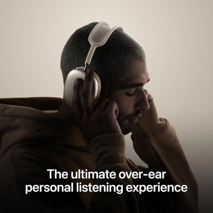 AirPods Wireless Over-Ear Headphones, Advanced Active Noise Cancellation, Transparency Mode, Personalized Spatial Audio, USB-C Charging, Bluetooth Headphones for iPhone - Silver(Next to Original)