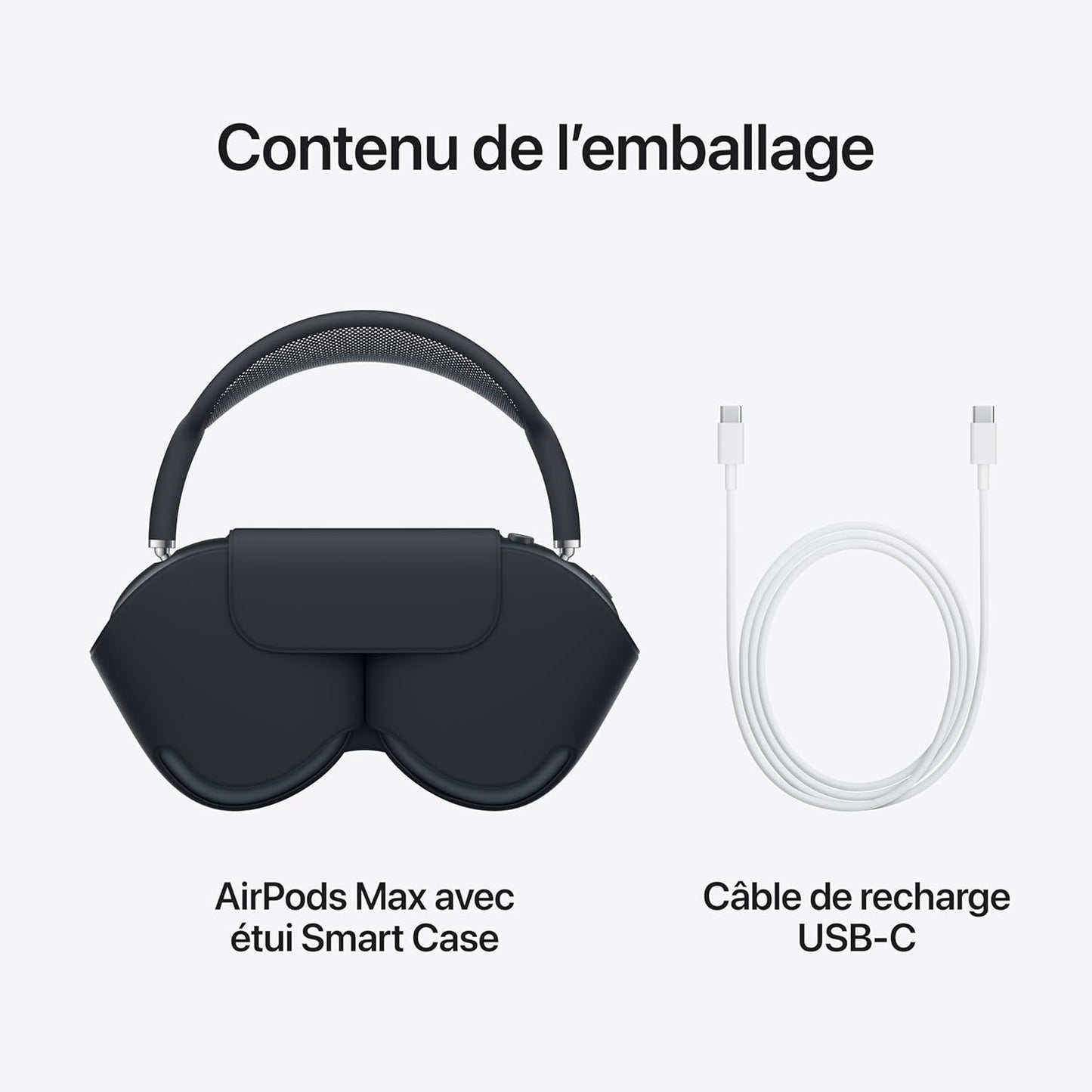 AirPods Wireless Over-Ear Headphones, Advanced Active Noise Cancellation, Transparency Mode, Personalized Spatial Audio, USB-C Charging, Bluetooth Headphones for iPhone - Silver(Next to Original)