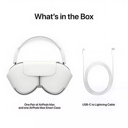 AirPods Wireless Over-Ear Headphones, Advanced Active Noise Cancellation, Transparency Mode, Personalized Spatial Audio, USB-C Charging, Bluetooth Headphones for iPhone - Silver(Next to Original)