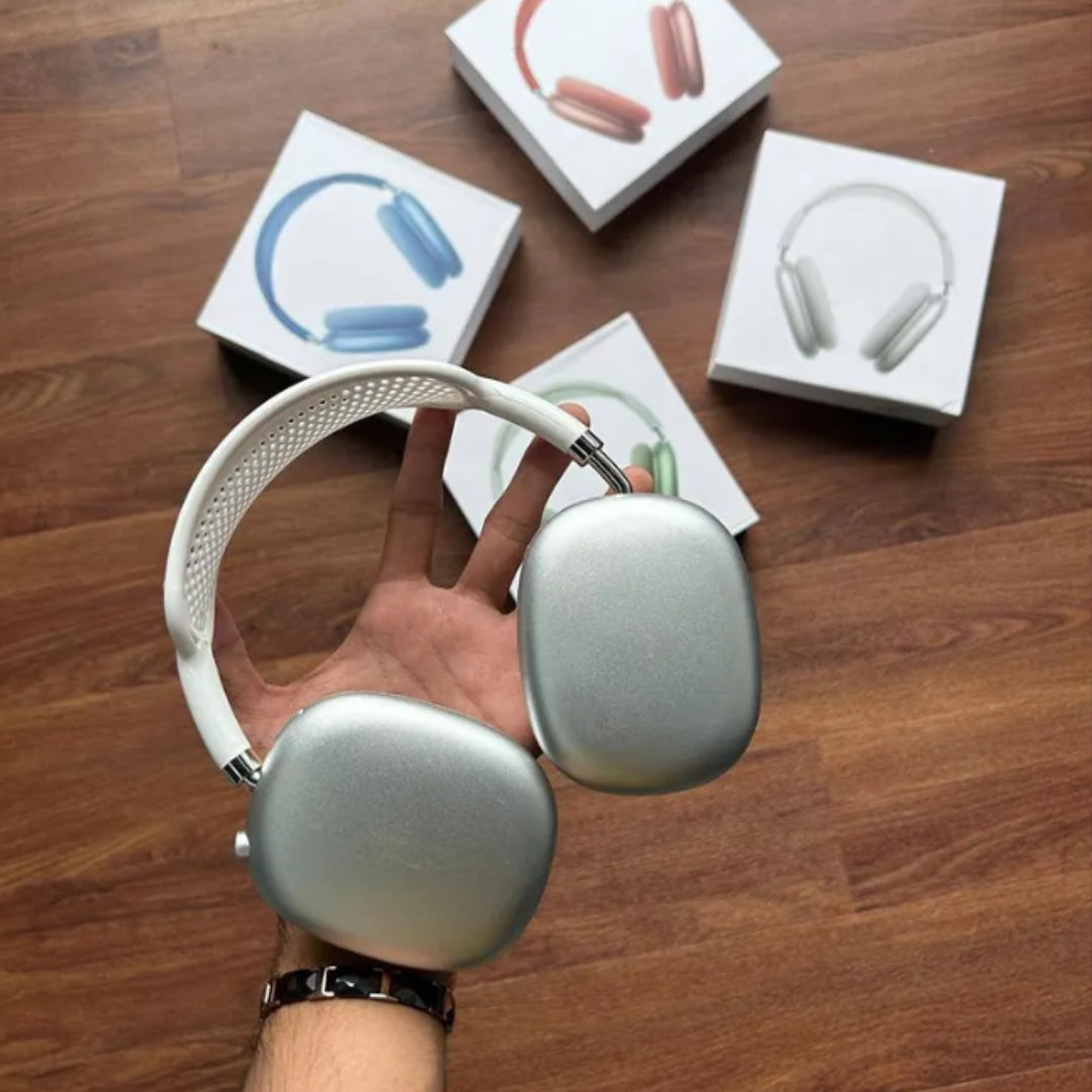 AirPods Wireless Over-Ear Headphones, Advanced Active Noise Cancellation, Transparency Mode, Personalized Spatial Audio, USB-C Charging, Bluetooth Headphones for iPhone - Silver(Next to Original)