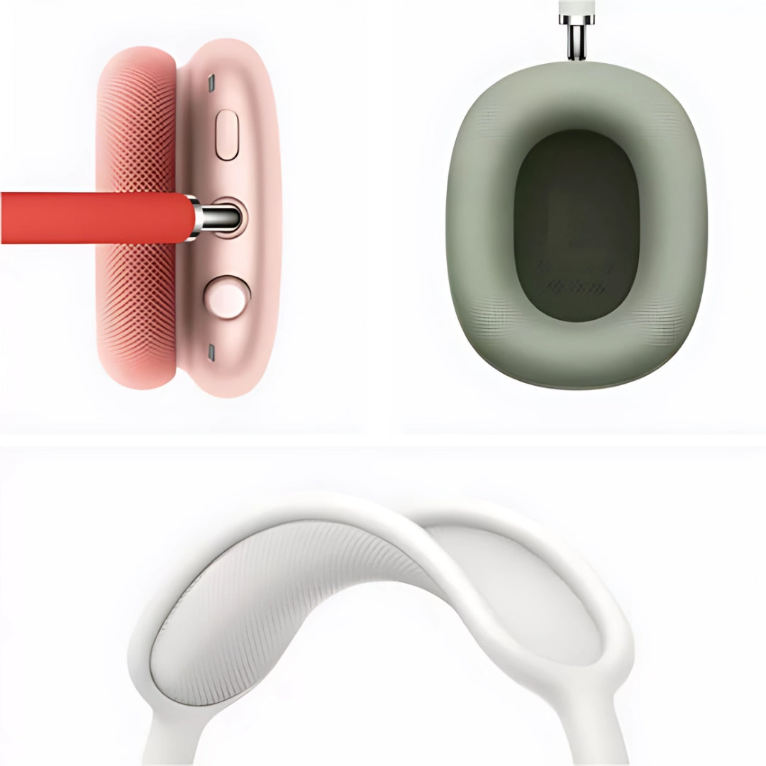 AirPods Wireless Over-Ear Headphones, Advanced Active Noise Cancellation, Transparency Mode, Personalized Spatial Audio, USB-C Charging, Bluetooth Headphones for iPhone - Silver(Next to Original)